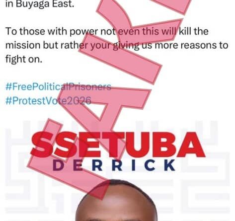 Police Dispel Kidnap Reports, Confirm Fraud Charges Against NUP’s Settumba