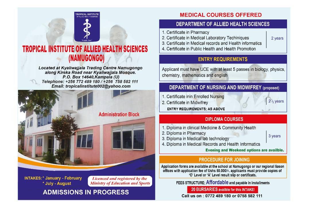 Tropical Institute of Health Sciences Partners with The Urban Gazette to Inspire the Next Generation of Healthcare Professionals